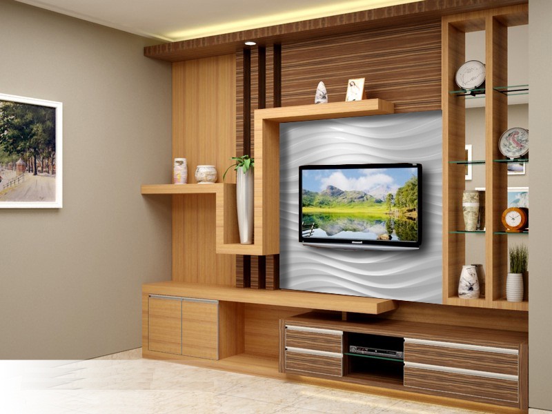 Contoh Desain Rak TV Minimalis Modern Terbaru