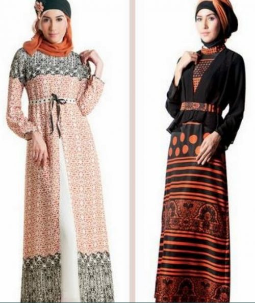 Model Batik Kombinasi Kain Polos Katun Versi Bohemian
