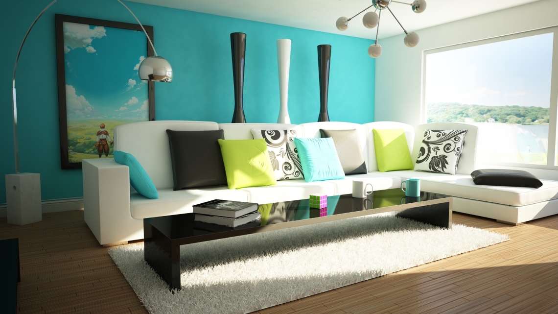 Rumah minimalis dengan konsep permainan warna