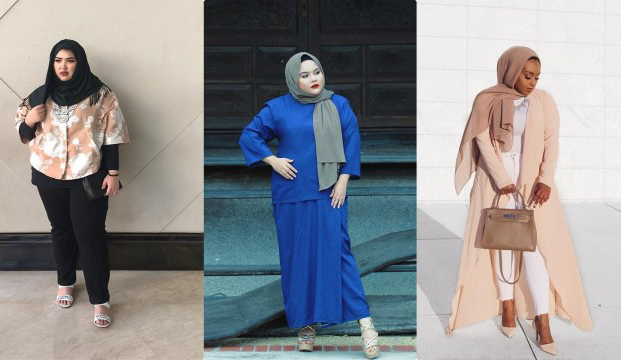 Model baju kerja wanita gemuk berjilbab muslimah